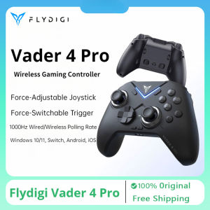 Original Flydigi Vader 4 Pro Athletic Elite Wireless Gaming Controller With Hall Rocker Force Feedback Trigger for PC Switch Android iOS