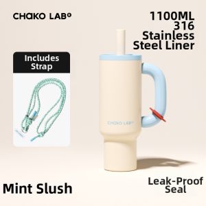 CHAKOLAB | Jumbo Insulated Tumbler with Straw Stainless Steel
