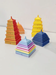 Đồ Chơi Giải Trí Cho Trẻ Em Hình Tháp Thay Đổi Kích Thước 3D in Hình Tháp Đại Bàng Hình Học Hình Học Xoắn Ốc Để Trang Trí Bàn Làm Việc