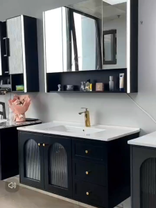 Bathroom Cabinet With Mirror Toilet Smart Defogging Nordic Cabinet Vanity Mirror With Led Light