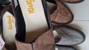 Sepatu flat slip on wanita kanvas import murah terbaru kekinian korean style cewek kerja kuliah gaul