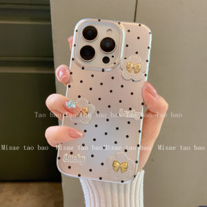 Retro Electroplated Flower High-End Korean Style iPhone 16/13 Soft Protective Case Compatible with 16Pro 16ProMax Apple Phones