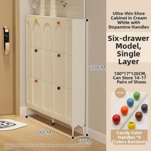 ZHUSHANXIA | Space-saving Narrow Shoe Cabinet