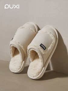 Dép Đi Trong Nhà Bằng Vải Nỉ Lông Cừu Mềm Cho Cặp Đôi Mùa Thu Đông Ấm Áp Thoải Mái Dép Đi Trong Nhà Đế Mềm