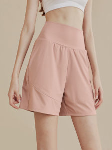 High Waist Fitness Shorts Womens Summer Slimming Running Loose Quick Dry Five-Quarter Yoga Pants plus Size Sportswear