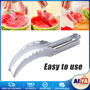 Stainless Steel Watermelon Cutter Artifact Salad Fruit Slicer Cutter Tool Watermelon Digger Kitchen Accessories Gadgets