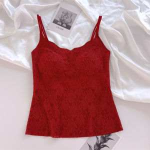 Áo Vest Ren Hồng Dài Cổ Điển Gufy 3220 Dành Cho Nữ Có Đệm Ngực Áo Vest Hở Lưng Áo Vest Thường Mùa Hè 2024 Áo Vest Dài