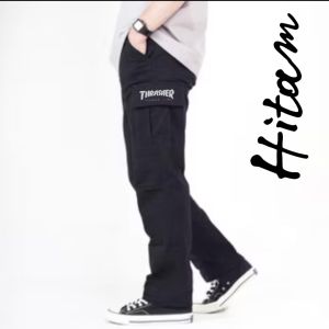 Celana Cargo Panjang Bahan Tebal Pria Distro