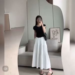 Rok Panjang Wanita Model Kekinian - Rok Terbaru Gaya Korean