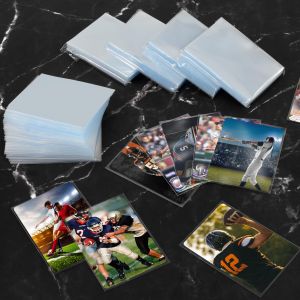 300/100PCS CLEAR CARD Sleeves Card Protector 2.6 x 3.6เพนนีแขนสำหรับการ์ดเกมการ์ดการซื้อขายการ์ดฟุตบอล