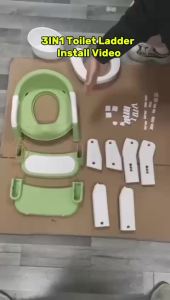 Day One【Foldable Toilet Ladder Seat】Kids Potty Training Chair Safe & Adjustable for Toddlers