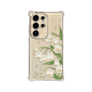 Ốp lưng điện thoại Guanglu cho Samsung S24 S23 Ultra S23 FE S22 Plus S21 S20 hình hoa trong suốt