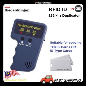 TCNGV 125 khz Handheld RFID ID EM4305 T5577 Copier Reader Writer ID (Free 1 THICK Card)