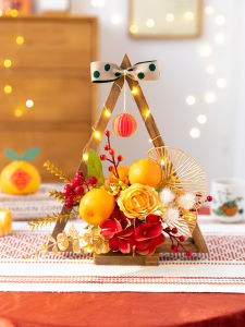 Elegant French Style Artificial  Decoration for Refrigerator Air Conditioner Table Top Christmas Festival Home Decor