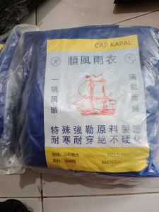jas hujan bahan karet tebal kuat dan awet ukuran orang dewasa