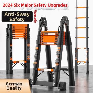ZHUOLESHI | Heavy-duty Steel Extension Folding Step Ladder