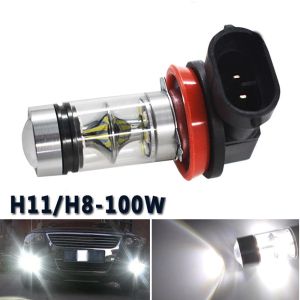2Pcs Lampu LED Fog Lamp 4300K Mobil H11 Lampu Kabut Kuning Puith 100W Super Terang