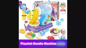 【SG Ready Stock】【Newly Upgraded Package】Frozen Elsa Kids Noodle Machine/Ice-cream Cake Clay Toy Set★Princess Pretent Playdoh Toy√Wheat Puree√2 Designs Available√Kitchen/Cooking Girls Toy√Best Gift/Present√Christmas/Birthday Gift√Fast Delivery