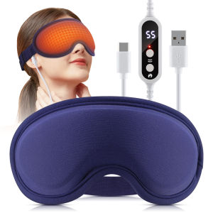 HailiCare | Mặt Nạ Mắt Sưởi Ấm Với 5 Mức Độ Nhiệt 6 Chế Độ Rung Massage 3D Che Sáng Khi Ngủ Chườm Nóng Mắt Giúp Thư Giãn