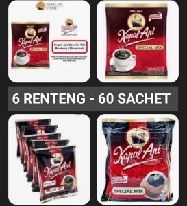 KOPI KAPAL API SPESIAL MIX 6 RENTENG - 60 SACHET