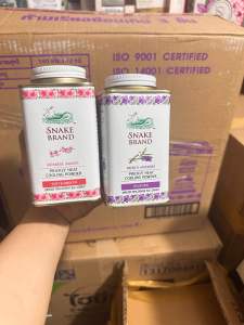 Phấn lạnh Snake brand giúp làm mát cơ thể ngăn mô hôi dưỡng ẩm da Thái Lan - Phấn rôm lạnh- Size to 140gr