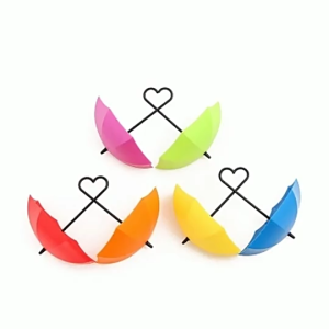 🏷️ 商品标题 Cangkuk Pelekat Payung 3PCS - 创意雨伞粘钩3个装 - Umbrella Shape Adhesive Hooks Set