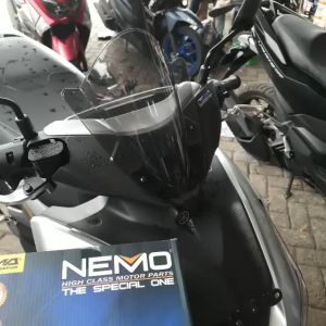 Visor Windshield  Aerox 155 Old dan Aerox Connected  2022 Sectbill Carbon clear Bening Rayben Smoke Original