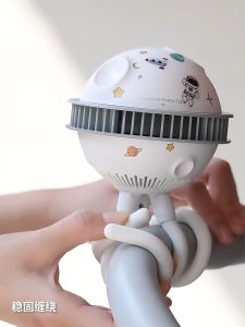 KEELAT Brushless Mini Baby Stroller Fan Portable Fan  4 Speeds USB Rechargeable Clip On Fan Mute Strong Wind Adjustand Handheld Fan 360°Spin Outdoor 婴儿迷你风扇