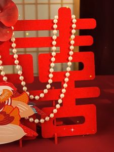 Chữ Hỷ 3D Kèm Đế Đứng Trang Trí Phòng Cưới Bàn Cưới Chất Liệu Vải Dạ 22.5cmx25cm