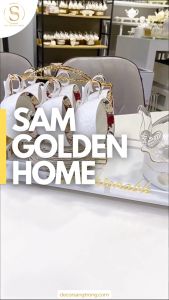 Set Ấm Bình Trà Alice Gốm Sứ Cao Cấp Kèm Khay Đựng Lớn Đế Giữ Nhiệt 16 Món Phong Cách Phương Tây Sang Trọng