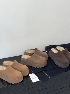 Gu Yun 丨 Dép Sục Lông Boken Có Đế Dày Mỏng Dành Cho Phụ Nữ 2024 Giày Bông Boken Lót Lông Mẫu Thu Đông Nữ