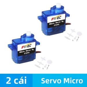 Mô Tơ Servo Siêu Nhỏ 1.5kg.cm 4.8V 6V Cho Máy Bay Trực Thăng Điều Khiển Từ Xa Xe Điều Khiển Từ Xa Đồ Chơi Robot Tự Chế Xoay 120 Độ Điều Khiển Từ Xa FS90