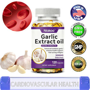 Walang amoy na Garlic Extract Oil Capsules 5000 mg Bawat Paghain Sinusuportahan ang Paggana ng Puso at Pinapababa ang Cholesterol 120 Capsules Help Lower Blood Pressure Enhance Immune System Promote Digestive Function Chemist Warehouse