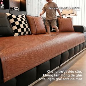 LORiCA | Anti-slip Summer Leather Sofa Cushion Mat