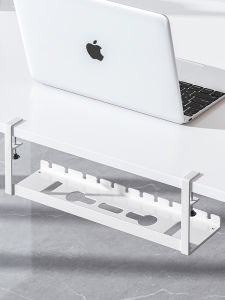 No Drilling Required: Iron Wire Management System for Desk Cable Organizer