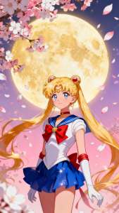 Bandai | DIY Diamond Painting Kit Magical Girl Anime Style Sailor Moon Full Drill Rhinestone Mosaic Wall Decor Gift for Home Decoration