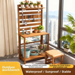 TMCG | Real Wood Plant Storage Shelving