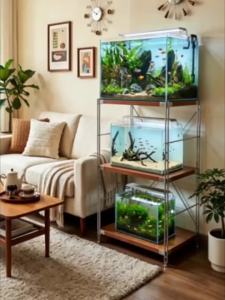 AMU·PIGGY | Vintage Style Aquarium Stand