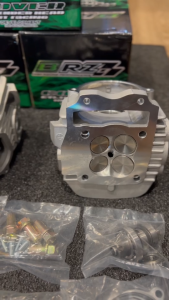 ฝาสูบ 4 วาล์ว  wave125 ลูกโต รูพอตCNC สำหรับ ลูก18-21 19-22 21-24 22-25  24-27 25-28 BRZ