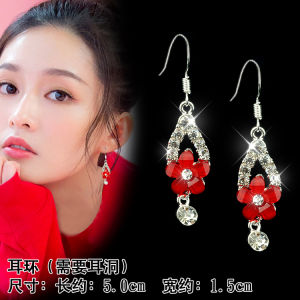 ต่างหูแฟชั่นสำหรับผู้หญิง ต่างหูแบบหนักและหรูหรา ดีไซน์เรียบง่าย สไตล์เกาหลี โลหะผสม เครื่องประดับแฟชั่น