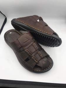 Dép bít mũi nam da bò cao cấp THÀNH ĐẠT Sản phẩm  nhà tự sản xuất TD2389