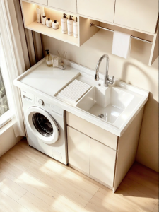 BEIQIVI | Customized Balcony Washer and Sink Combination Cabinet Honeycomb Aluminum