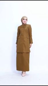 Seragam Pemda Wanita Kheki Tua & Tunik Kheki Tua Rok A