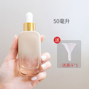 High-End Thick Glass Essential Oil Transfer Bottles with Dropper for Travel Cosmetic Serum Empty Bottles Beauty Tools 50ml