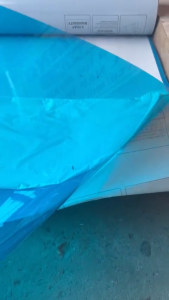 ( Khổ 122m x Dài 1m x Dày 8zem) Tôn nhựa lấy sáng poly MÀU xANH TRONGTôn poly lấy sáng che nắng che mưa đa năng