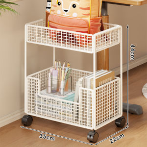 WUBUWEI | Portable High Capacity Book Shelving Cart