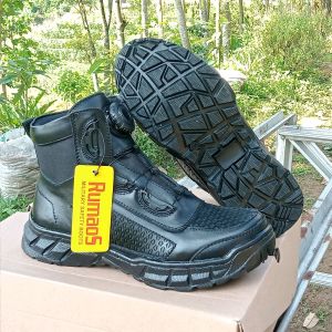 Terbaru Sepatu boots 6inch taliputar PDH Rumaos