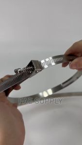 Fast Clip Hose Clamp Clip kunci pipe 14mm Stainless Steel Tri Clamp Adjustable Fuel Line Pipe radiator Fastener