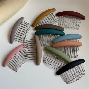 Korean Internet Celebrity Hair Comb Hair Comb Barrettes All-Matching Graceful Non Slip Iron Tooth Clip Bangs Comb Hair Accessories for Women Updo Hair Accessories