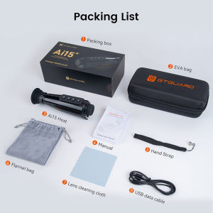 GTGUARD AI15 Monocular Thermal Imager Handheld Monocular Imager for Outdoor Hunting Long Range Observation 1-8x digital zoom